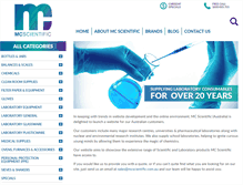 Tablet Screenshot of mcscientific.com.au